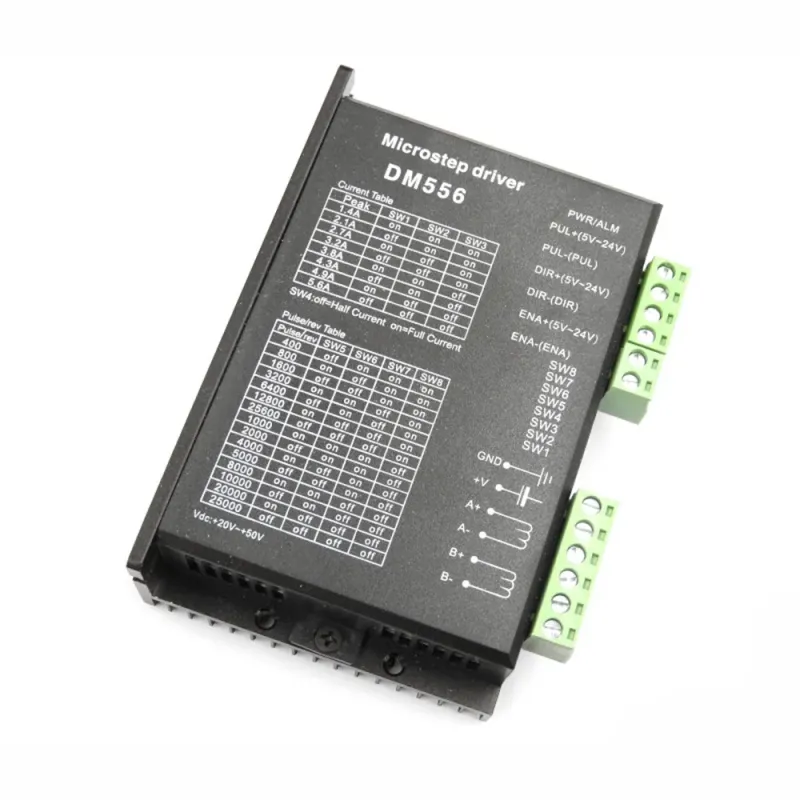 DM556 Driver Pentru Motor Pas cu Pas cu 2 Faze - 18-48V DC, Max 5.6A DM556 Driver Pentru Motor Pas cu Pas cu 2 Faze - 18-48V DC, Max 5.6A