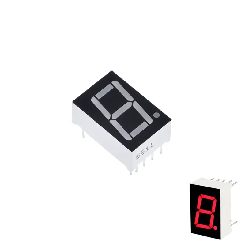 Afișaj de 14 mm cu 7 Segmente și 1 Cifră Anod Comun 5611BS - RED Afișaj de 14 mm cu 7 Segmente și 1 Cifră Anod Comun 5611BS - RED