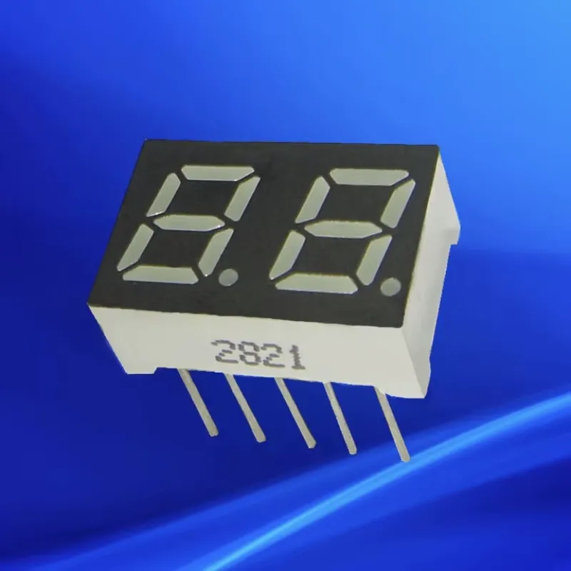 7mm 7-Segment 2 Digit Display Common Cathode 2821AS - RED 7mm 7-Segment 2 Digit Display Common Cathode 2821AS - RED