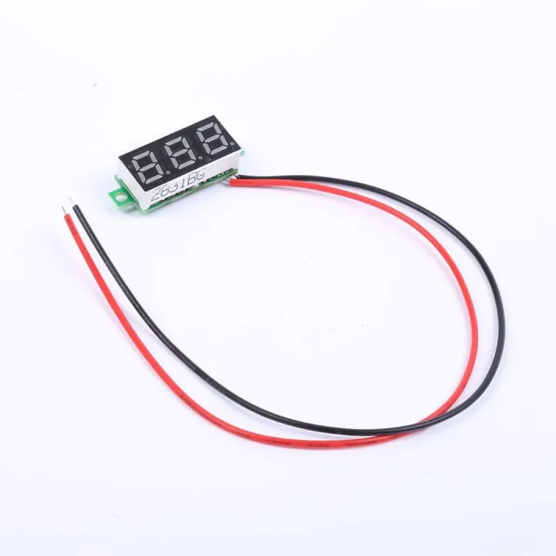 0.28 Inch 2-Wire DC 5V-30V Mini Digital Voltmeter – Red 0.28 Inch 2-Wire DC 5V-30V Mini Digital Voltmeter – Red