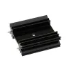 TO-247 Transistor Heatsink Cooler 38x34x12mm Aluminium - Black TO-247 Transistor Heatsink Cooler 38x34x12mm Aluminium - Black