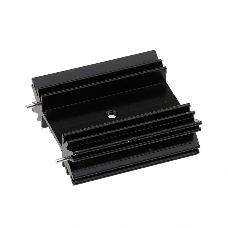 TO-247 Transistor Heatsink Cooler 38x34x12mm Aluminium - Black TO-247 Transistor Heatsink Cooler 38x34x12mm Aluminium - Black