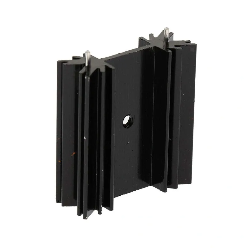 TO-247 Transistor Heatsink Cooler 38x34x12mm Aluminium - Black TO-247 Transistor Heatsink Cooler 38x34x12mm Aluminium - Black