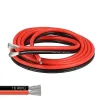 18 AWG 2 Conductor Parallel Flexible Silicone Wire Cable Red-Black - 1 Meter