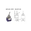 MTS-203 Comutator Basculant 250V 3A 6 Pin DPDT ON-OFF-ON MTS-203 Comutator Basculant 250V 3A 6 Pin DPDT ON-OFF-ON