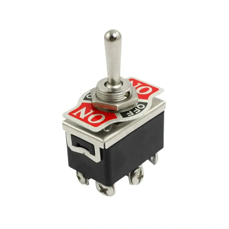 KN3C-203 Întrerupător Basculant Mare DPDT 250V 6A ON-OFF-ON KN3C-203 Întrerupător Basculant Mare DPDT 250V 6A ON-OFF-ON