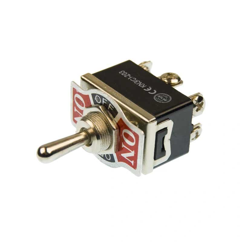 KN3C-203 Întrerupător Basculant Mare DPDT 250V 6A ON-OFF-ON KN3C-203 Întrerupător Basculant Mare DPDT 250V 6A ON-OFF-ON