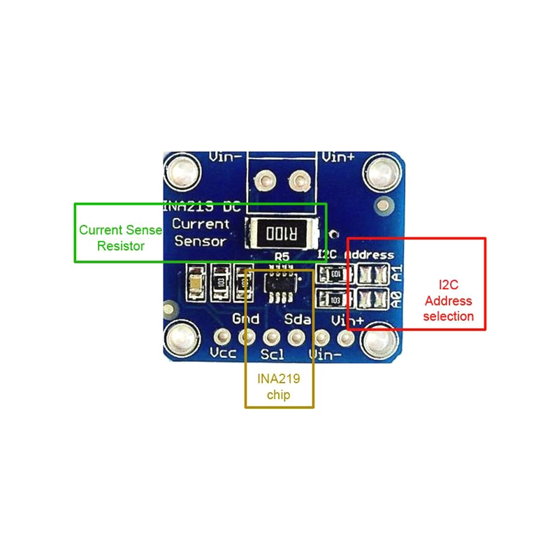 INA219 I2C Bi-Directional Current Sensor Module INA219 I2C Bi-Directional Current Sensor Module