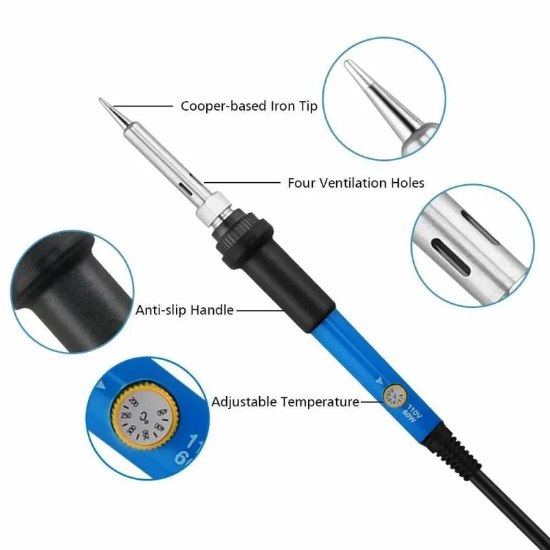 Temperatură Reglabilă Fier de Lipit Electric 220V 60W Temperatură Reglabilă Fier de Lipit Electric 220V 60W