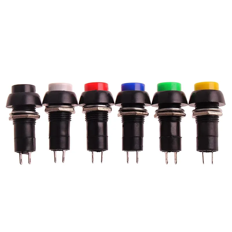 12mm Push Button Latching ON-OFF 3A PBS-11A - YELLOW 12mm Push Button Latching ON-OFF 3A PBS-11A - YELLOW