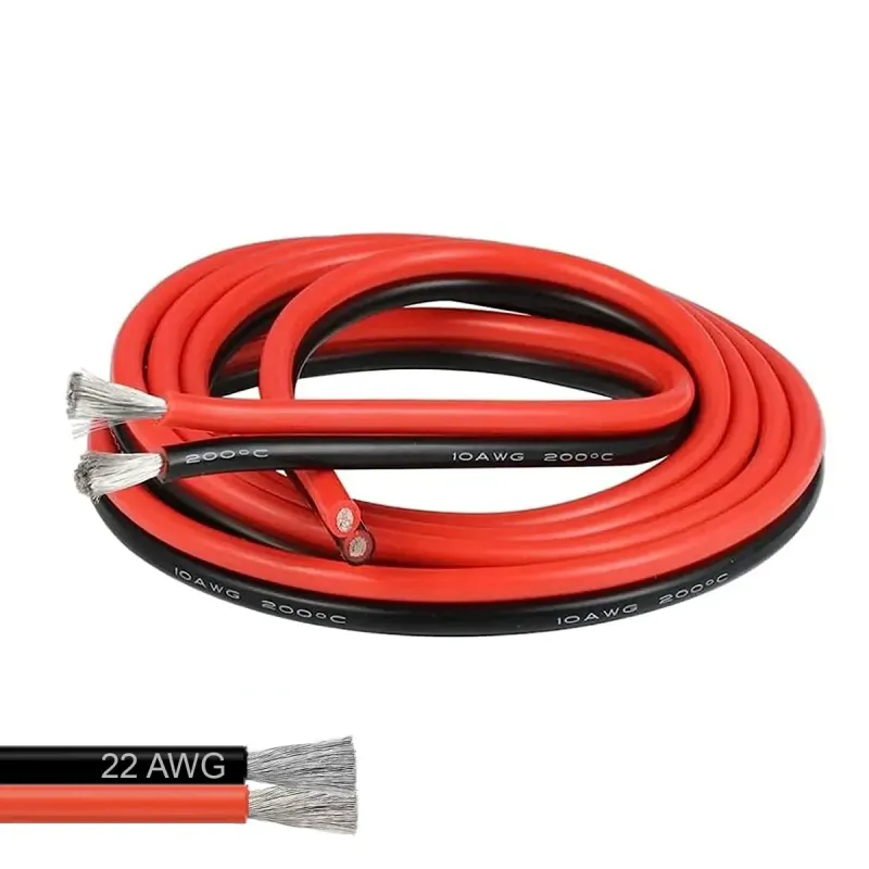22 AWG 2 Conductoare Paralele Flexibile Silicon Sârmă Cablu roșu-negru -1 Metru 22 AWG 2 Conductoare Paralele Flexibile Silicon Sârmă Cablu roșu-negru -1 Metru