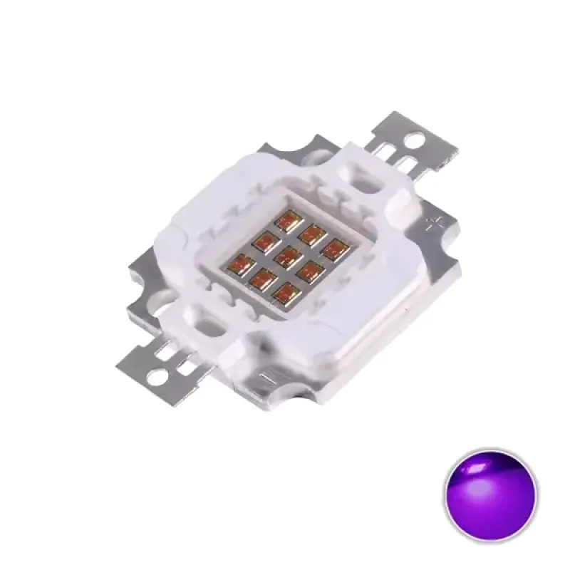 LED de Putere 10W 395 - 400nm - Violet UV LED de Putere 10W 395 - 400nm - Violet UV