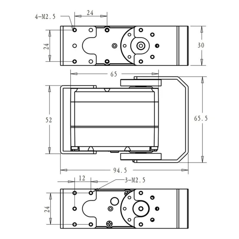 RDS51160 Servo Motor 160kg 180 Degree RDS51160 Servo Motor 160kg 180 Degree