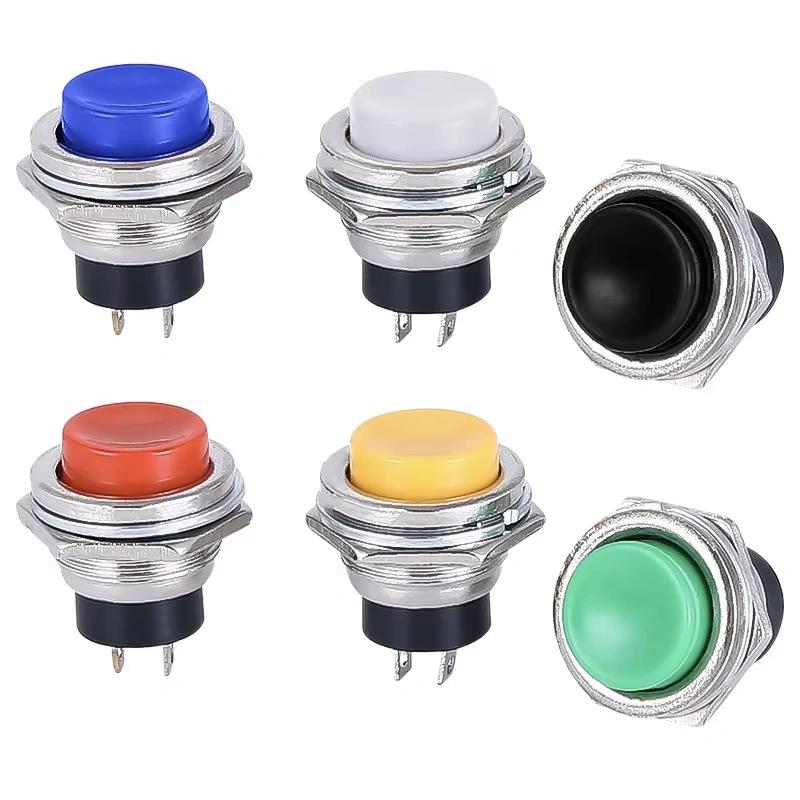 16mm Push Button Momentary ON-OFF 2A PBS-26B - BLUE 16mm Push Button Momentary ON-OFF 2A PBS-26B - BLUE