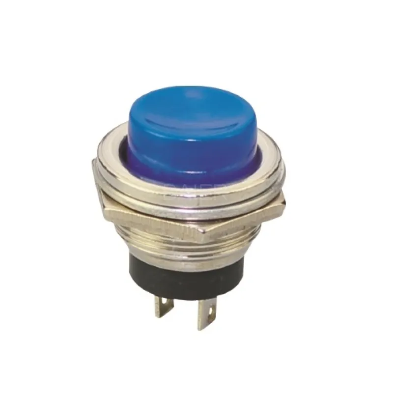 16mm Push Button Momentary ON-OFF 2A PBS-26B - BLUE 16mm Push Button Momentary ON-OFF 2A PBS-26B - BLUE