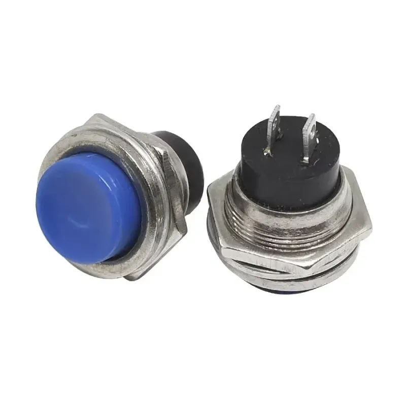 16mm Push Button Momentary ON-OFF 2A PBS-26B - BLUE 16mm Push Button Momentary ON-OFF 2A PBS-26B - BLUE