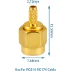 RP-SMA Conector RF Masculin Pentru RG316 RG174 RG178 RP-SMA Conector RF Masculin Pentru RG316 RG174 RG178