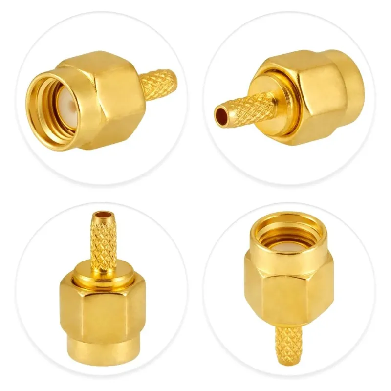 RP-SMA Conector RF Masculin Pentru RG316 RG174 RG178 RP-SMA Conector RF Masculin Pentru RG316 RG174 RG178