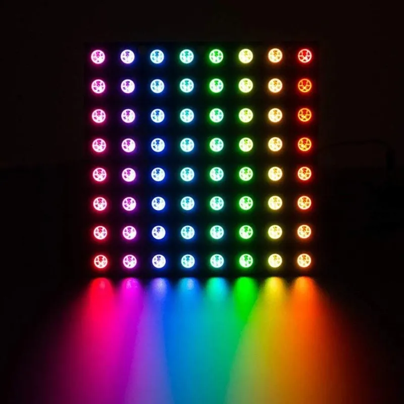 WS2812B Neopixel Adresabil RGB Led Modul 8x8 Matrice Pătrată 64 Biți WS2812B Neopixel Adresabil RGB Led Modul 8x8 Matrice Pătrată 64 Biți