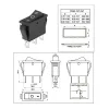KCD3-103 Comutator Basculant SPDT ON-OFF- ON 250V 15A 3 Căi - Negru KCD3-103 Comutator Basculant SPDT ON-OFF- ON 250V 15A 3 Căi - Negru