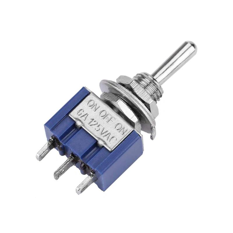MTS-103 Întrerupător Basculant 250V 3A SPDT ON-OFF-ON MTS-103 Întrerupător Basculant 250V 3A SPDT ON-OFF-ON