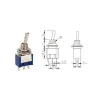 MTS-103 Întrerupător Basculant 250V 3A SPDT ON-OFF-ON MTS-103 Întrerupător Basculant 250V 3A SPDT ON-OFF-ON